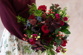 Christmas -  Ruby Red Hanako Bouquet